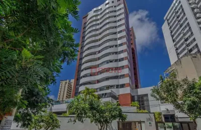 Aluga amplo apartamento com 3 quartos, suíte, armários, varanda com reiki, andar alto, 2 garagens, 100 m² por r$ 3.500,00/mês - itaigara - salvador/ba