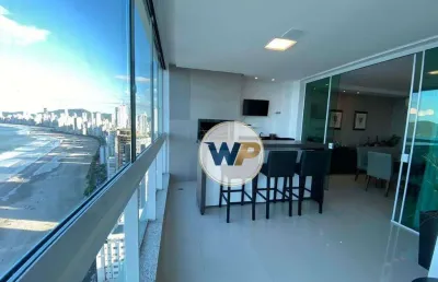 Apartamento com 4 suítes, frente mar para alugar, 216 m² por r$ 27.000/mês - centro - balneário camboriú/sc.
