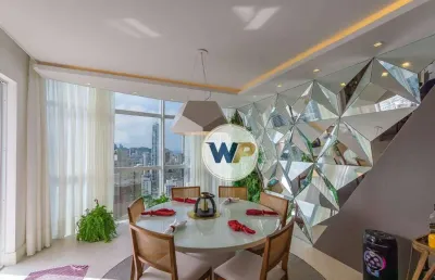 Apartamento finamente mobiliado com 3 suites para alugar, 140 m² por centro - balneário camboriú/sc