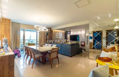 Invent max - apartamento, 3 suítes, mobiliado, alto padrão, 130 m², 2 vgs de garagem, escaninho no andar, village veneza, eldorado