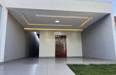 Casa, 3q 1 suíte, nova, alto padrão de acabamento, área gourmet, setor 3 marias, goiânia