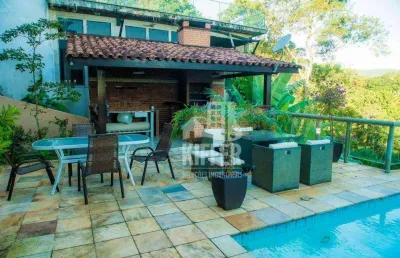 Casa com 4 dormitórios à venda, 435 m² por r$ 1.850.000,00 - itaipu - niterói/rj