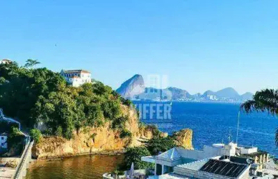 Frente-mar! vista de cinema - paradisíaca - apartamento com 4 dormitórios, 2 suítes, 3 varandas, 419 m² por r$ 2.580.000,00 - boa viagem - niterói/rj