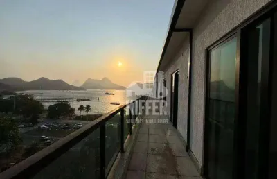 Cobertura com 4 quartos para alugar, 240 m² por r$ 15.960/mês - são francisco - niterói/rj