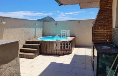 Cobertura com 2 dormitórios à venda, 115 m² por r$ 590.000,00 - badu - niterói/rj