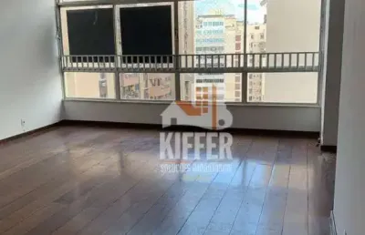 Apartamento com 160m², 4 quartos, 1 suíte, 1 vaga, a 1 quadra da praia, vista lateral mar em icaraí.