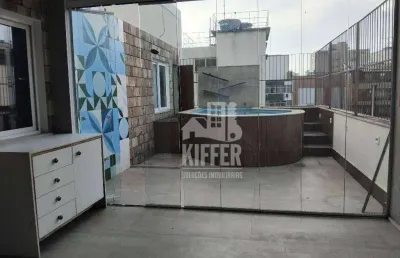Cobertura com 3 suítes à venda, 221 m² por r$ 2.090.000- icaraí - niterói/rj