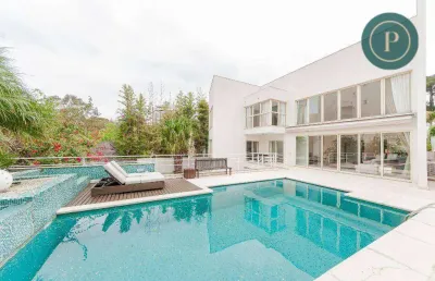 Casa para alugar, 466 m² por r$ 27.510,00/mês - mossunguê - curitiba/pr