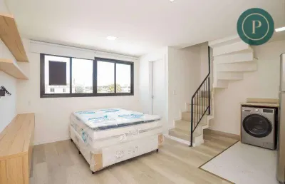 Apartamento duplex com 2 dormitórios, 17 m² - rebouças - experimente o atendimento boutique!