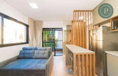 Apartamento para alugar, 30 m² por r$ 4.286,00/mês - bigorrilho - curitiba/pr