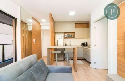 Apartamento para alugar, 30 m² por r$ 4.286,00/mês - bigorrilho - curitiba/pr