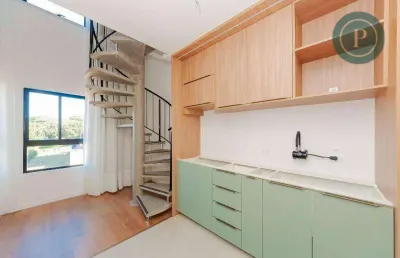 Apartamento para alugar, 38 m² por r$ 2.980,00/mês - cabral - curitiba/pr