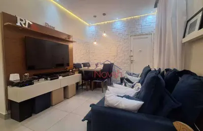 Apartamento com 2 dormitórios à venda, 66 m² por r$ 480.000,00 - embaré - santos/sp