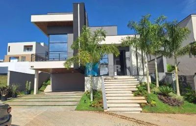 Casa à venda, belíssima, semi térrea, 290 m² de área construída, ambientes integrados, 3 suítes, piscina, no condomínio alphaville 2! agende  visita!