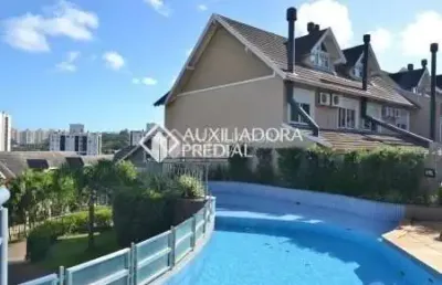 Casa em condomínio fechado com 5 quartos para alugar na rua attílio bilibio, 120, jardim carvalho, porto alegre, 375 m2 por r$ 15.000