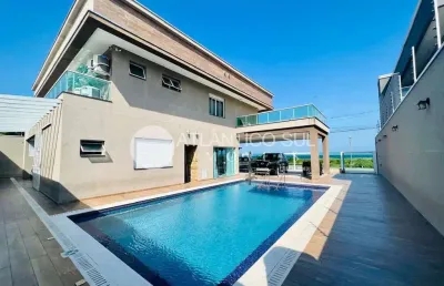 Casa alto padrão frente mar, santa terezinha, pontal do parana - pr