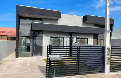 Casa com piscina, suíte e área gourmet em canoas, pontal do parana - pr