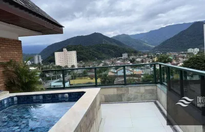 Apartamento com 4 dormitórios à venda, 230 m² por r$ 1.700.000,00 - prainha - caraguatatuba/sp