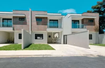 Sobrado com condomínio fechado  à venda, 131 m² por r$ 749.000 - vargem grande - pinhais/pr