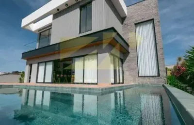 Alto padrão sobrado em condomínio à venda em indaiatuba-sp, parque villa dos pinheiros: 5 quartos, 5 suítes, 3 salas, 7 banheiros, 4 vagas, 420m².