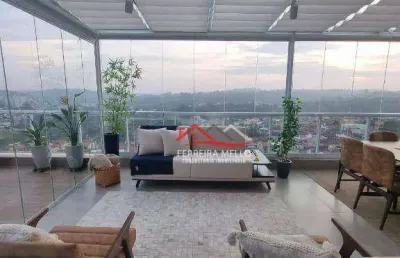 Cobertura com 2 dormitórios à venda, 145 m² por r$ 1.400.000,00 - região central - caieiras/sp