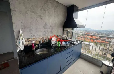 Cobertura com 3 dormitórios à venda, 111 m² por r$ 550.000 - vila palmares - franco da rocha/sp