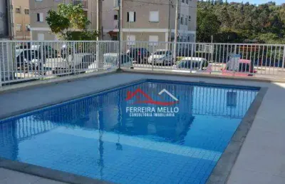 Apartamento com 2 dormitórios para alugar, 45 m² por r$ 1.556,53/mês - residencial são luis - francisco morato/sp
