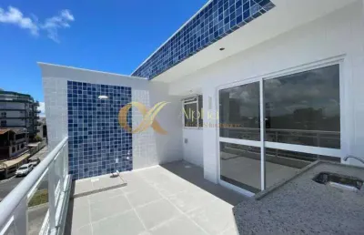 Cobertura linear  com 1 quarto no braga, cabo frio - rj