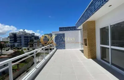 Cobertura linear com 1 quarto no braga, cabo frio - rj