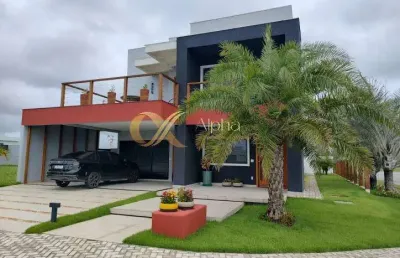 Casa duplex com 2 suítes no condomínio alphaville de cabo frio - rj.