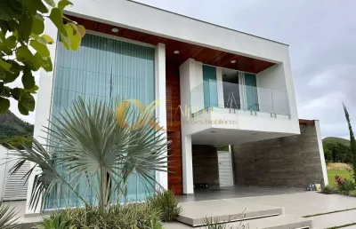 Casa de alto padrão 4 quartos no condomínio terras alphaville de maricá/rj