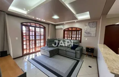 Casa mobiliada com 3 dormitórios para alugar, 328 m² por r$ 4.984/mês - retiro - jundiaí/sp