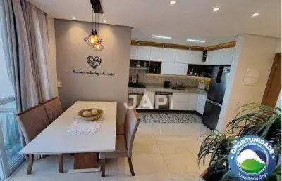 Apartamento com 3 dormitórios à venda, 77 m² por r$ 690.400,00 - engordadouro - jundiaí/sp