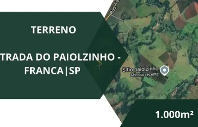 Terreno de chácara à venda - paiolzinho - franca/sp