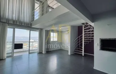 Apartamento duplex à venda: 1 suíte, vista mar no res. linea/ barreiros.