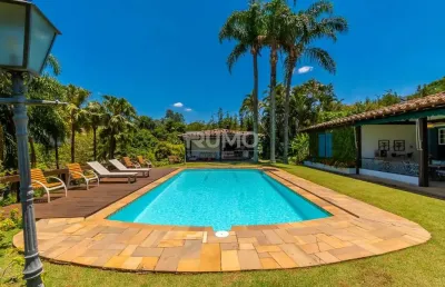 Casa em condomínio fechado com 5 quartos à venda na rua eliseu teixeira de camargo, 700, sítios de recreio gramado, campinas, 750 m2 por r$ 6.500.000