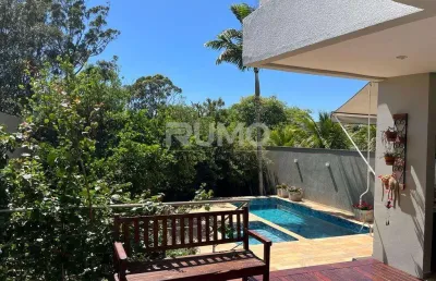 Casa em condomínio fechado com 3 quartos à venda na rua san conrado, 415, loteamento caminhos de san conrado (sousas), campinas, 360 m2 por r$ 1.800.000