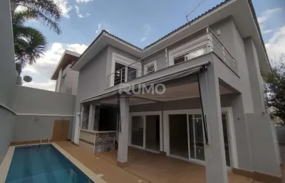 Casa em condomínio fechado com 4 quartos para alugar na rua do papa-capim, parque dos resedás, campinas, 363 m2 por r$ 12.800