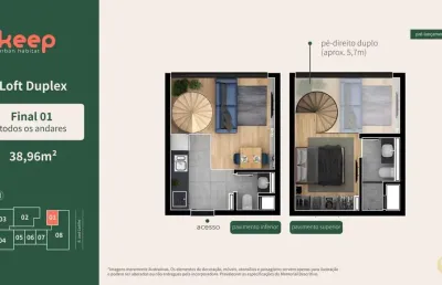 Keep urban habitat - apartamento à venda no bairro água verde - curitiba/pr