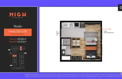 High city habitat - apartamento à venda no bairro novo mundo - curitiba/pr
