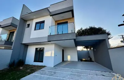 Sobrado alto padrão 3 suítes em afonso pena, são josé dos pinhais/pr