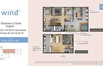 Wind urban habitat - apartamento à venda no bairro santa felicidade - curitiba/pr