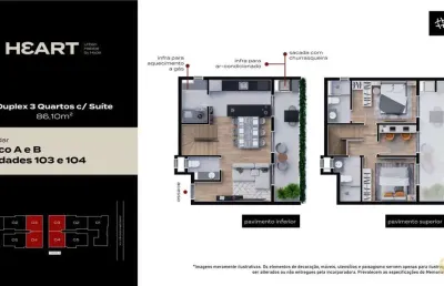 Heart urban habitat - apartamento à venda no bairro santa felicidade - curitiba/pr