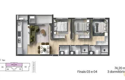 Galeria hype casa nativa - apartamento à venda no bairro juvevê - curitiba/pr