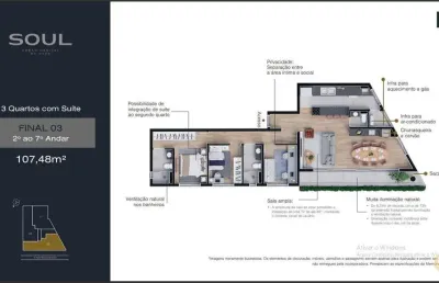 Soul urban habitat - apartamento à venda no bairro boa vista - curitiba/pr