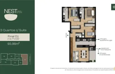 Nest urban habitat - apartamento à venda no bairro tingui - curitiba/pr