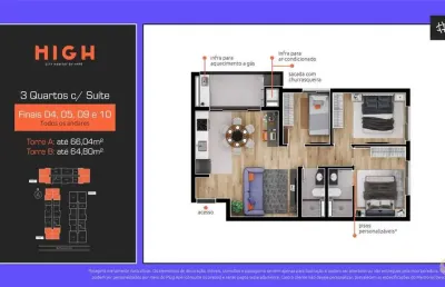 High city habitat - apartamento à venda no bairro novo mundo - curitiba/pr