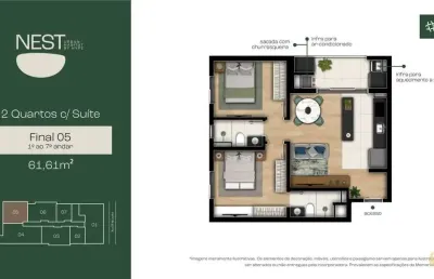 Nest urban habitat - apartamento à venda no bairro tingui - curitiba/pr