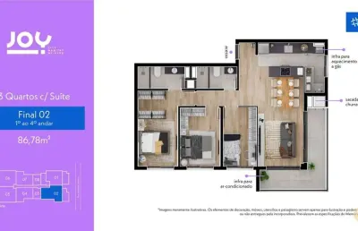 Joy city habitat - apartamento à venda no bairro tingui - curitiba/pr