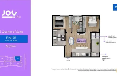 Joy city habitat - apartamento à venda no bairro tingui - curitiba/pr